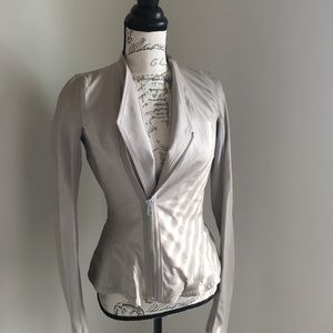 Designer fitted Light weight leather jacket